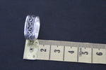 Band ring sterling silver 925 traditional pattern for men and women