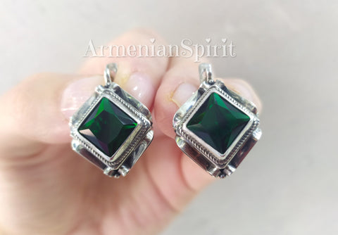 Earrings vintage inspired Sterling silver 925 Armenian jewelry