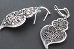 Armenian jewelry Large Earrings Sterling silver 925