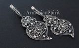Armenian jewelry Large Earrings Sterling silver 925