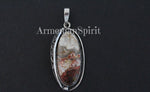 Crazy lace agate jewelry set Sterling silver 925 Earrings ring and pendant