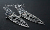 Sterling silver 925 set Long earrings and ring jewelry