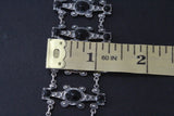 Bracelet silver 925 women jewelry Black enamel Armenian jewelry STERLING 925