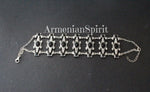Bracelet silver 925 women jewelry Black enamel Armenian jewelry STERLING 925