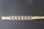 Bracelet silver 925 women jewelry Black enamel Armenian jewelry STERLING 925