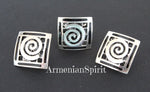 Vintage inspired square ring SILVER 925 square jewelry