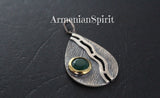 Sterling silver 925 SET Earrings ring pendant natural jade gemstone green