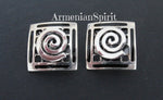 Vintage inspired square ring SILVER 925 square jewelry