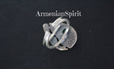 Sterling silver 925 SET Earrings ring pendant natural jade gemstone green