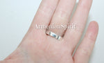 Women ring Jewelry rainbow topaz Sterling silver 925 marcasite