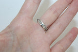Sterling silver 925 Thumb ring finger cover Adjustable quartz stone