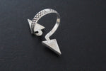 Sterling silver 925 Thumb ring finger cover Adjustable quartz stone