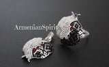 Pendant and ring Pomegranate STERLING SILVER 925