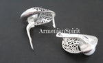 White Pearl SET ring and earrings white pearl Sterling silver 925
