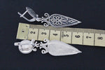 Armenian earrings SILVER 925 long dangle with English closure Ethnic jewelry