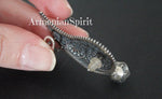 Single earring for left ear Stud with white pearl filigree