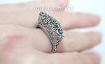 Armenian jewelry Earrings ring Sterling silver 925 filigree jewelry with bells