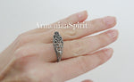 Armenian jewelry Earrings ring Sterling silver 925 filigree jewelry with bells