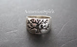 Ring tree of life women Sterling silver 925 Handmade