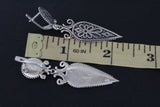 Armenian earrings SILVER 925 long dangle with English closure Ethnic jewelry