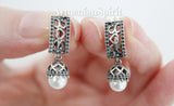 Small set White Pearl earrings and ring engagement white pearl Sterling silver 925