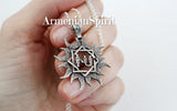 Pendant My Sun Ethnic necklace Sterling silver 925 Armenian