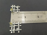 Earrings lightweight Sterling silver studs modern style