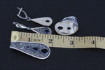 Very big pendant Sterling silver 925 Blue lab sapphire