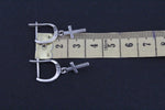 Cross earrings lightweight Sterling silver modern style