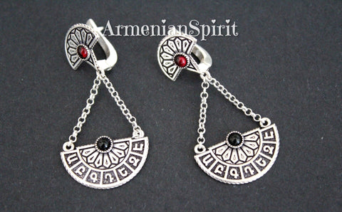 Armenian alphabet earrings Sterling silver 925 jewelry with letters
