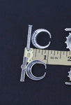 Ethnic stud earrings Sterling silver 925 Armenian jewelry
