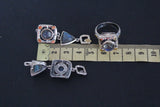 Earrings labradorite blue gem Silver 925 gold jewelry