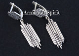 Long earrings SILVER 925 jewelry Armenian handmade