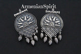 Sterling silver 925 Small earrings Taraz Armenian traditional