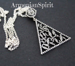 Armenian alphabet Pendant Sterling silver 925 Armenian jewelry