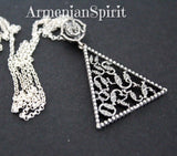 Armenian alphabet Pendant Sterling silver 925 Armenian jewelry