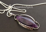 Pendants silver 925 malachite amethyst coral