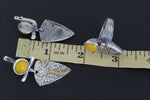 Silver 925 jewelry Earrings Yellow Jadeite gemstone Gold plated