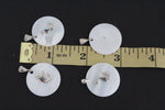 Armenian letter Pendant necklace WITH CHAIN ceramics white Gilded silver 925