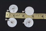 Armenian letter Pendant necklace WITH CHAIN ceramics white Gilded silver 925