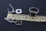 Earrings and ring Silver 925 natural garnet Armenian jewelry set