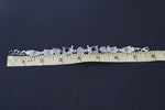 Bracelet Sterling silver 925 round black onyx and Venus hair gray quartz
