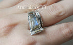 Set labradorite blue Silver 925 gold plated jewelry Earrings