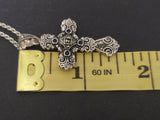 Cross sterling silver 925 with burnt orange stones Armenian khachkar