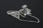 CHOOSE Boho Bracelet Filigree with ring and Double ring Silver 925
