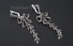 Armenian jewelry earrings 925 silver bow marcasite High quality sterling