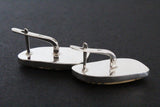 Earrings Maligano jasper natural yellow gemstone Sterling silver 925
