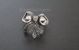 Armenian jewelry earrings 925 silver bow marcasite High quality sterling