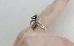 Armenian jewelry ring 925 silver bow marcasite High quality sterling