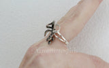 Armenian jewelry ring 925 silver bow marcasite High quality sterling